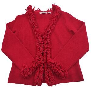 Marisa Christina 100% Wool Cardigan, Size Small